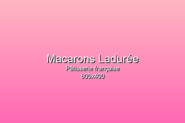 Macarons colorés de Ladurée