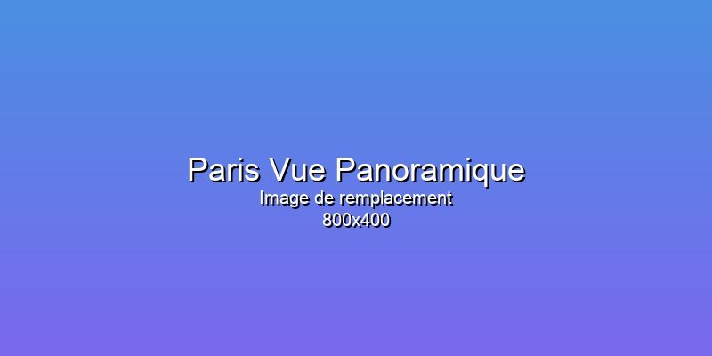 Vue panoramique de Paris avec la Seine et ses monuments
